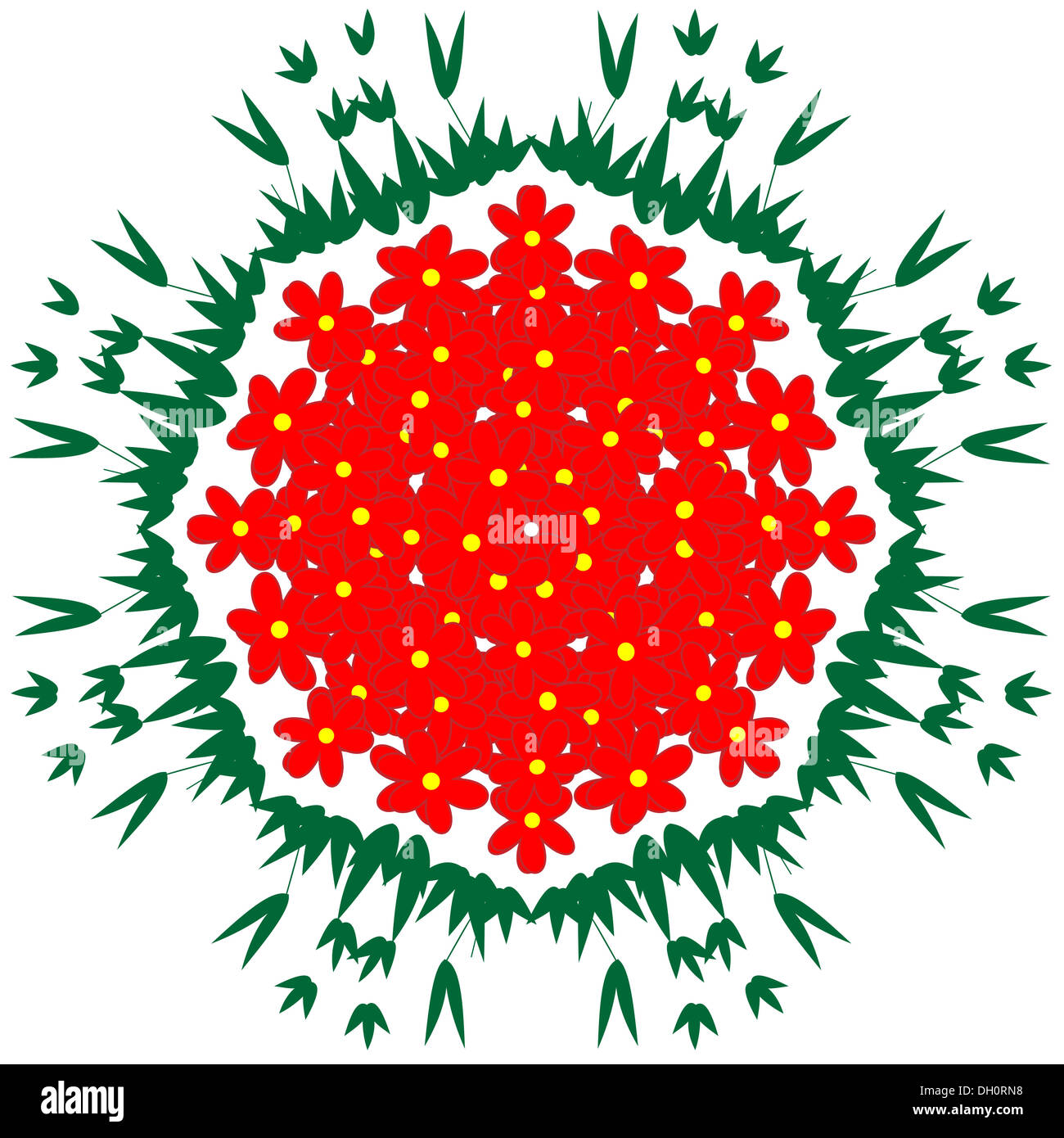 Motif floral abstrait Banque D'Images