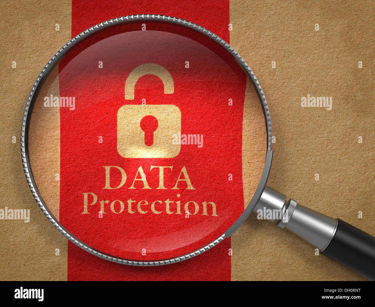 Concept de protection des données. Banque D'Images