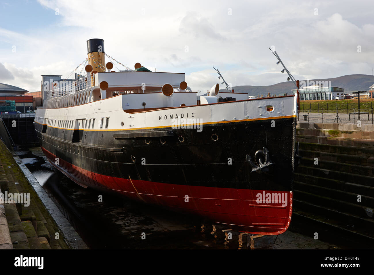 Ss nomadic une attraction touristique à l'Irlande du Nord Belfast Titanic Quarter Banque D'Images