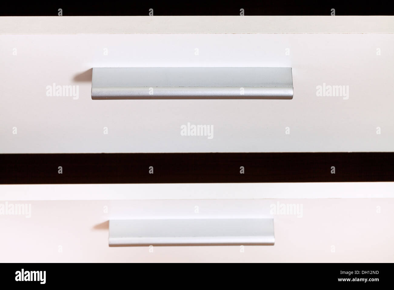 Boîtes ouvertes de commode, Close up Banque D'Images