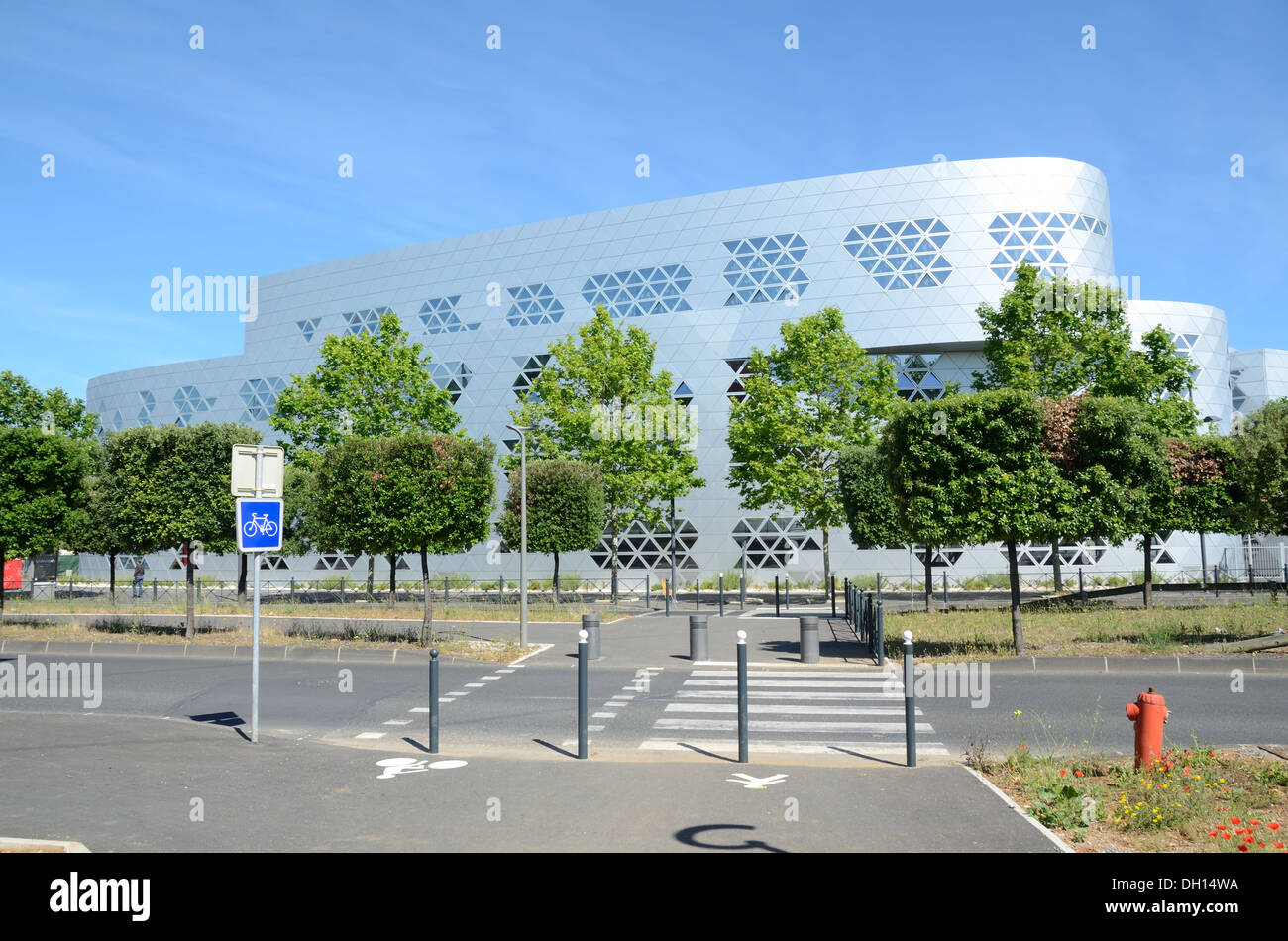 Lycée Georges Frêche Ecole de cuisine ou de restauration de Massimiliano Fuksas dans le Nouveau District d'Odysseum Montpellier Hérault France Banque D'Images