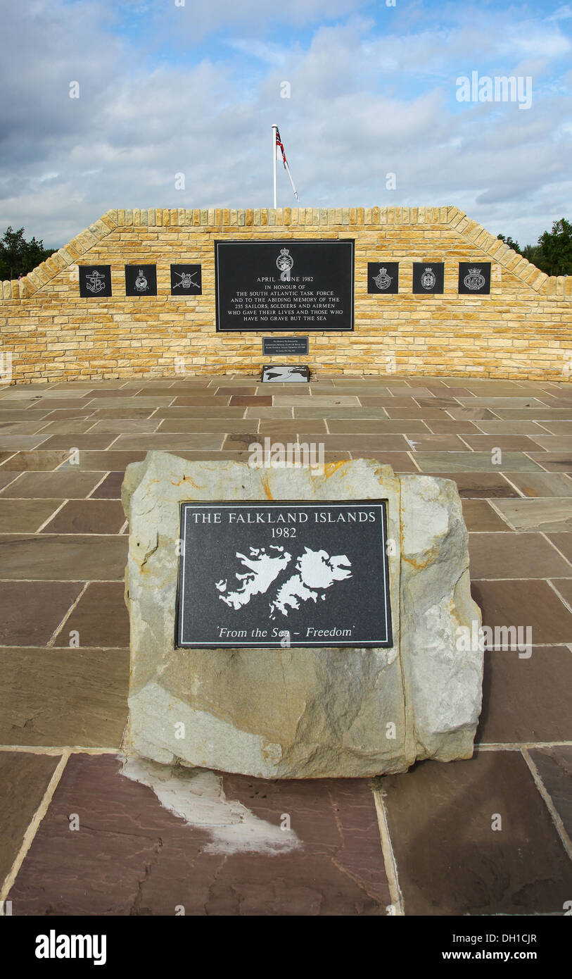 La guerre des Malouines commémoration du Groupe de travail de l'Atlantique Sud au National Memorial Arboretum Alrewas Staffordshire Banque D'Images