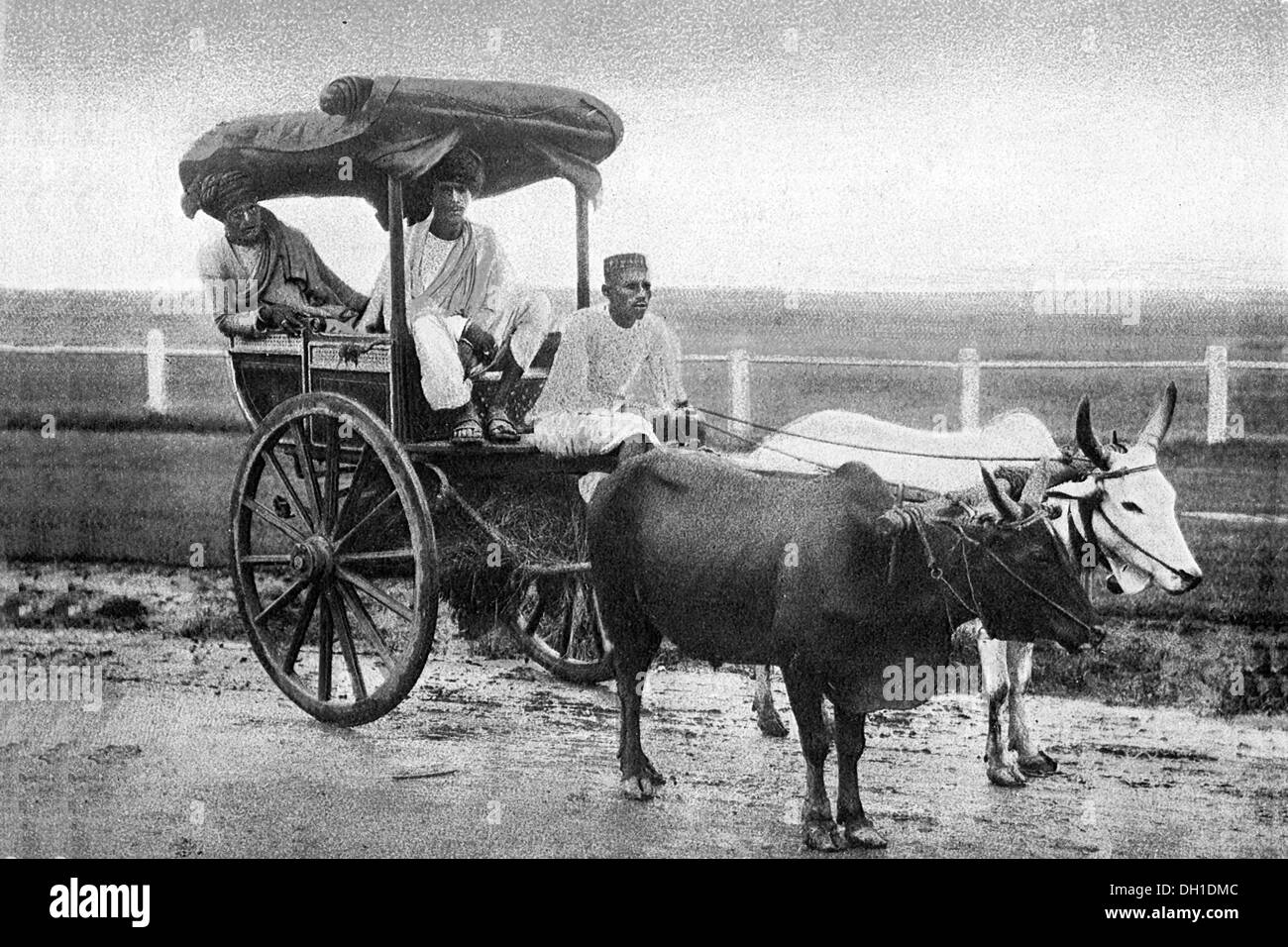 Old vintage photo de rekla Mumbai Maharashtra Inde charrette Banque D'Images