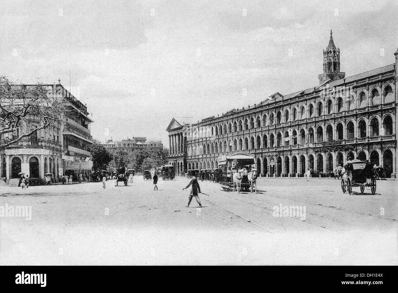 Old vintage photo de Esplanade Road mumbai maharashtra Inde Banque D'Images