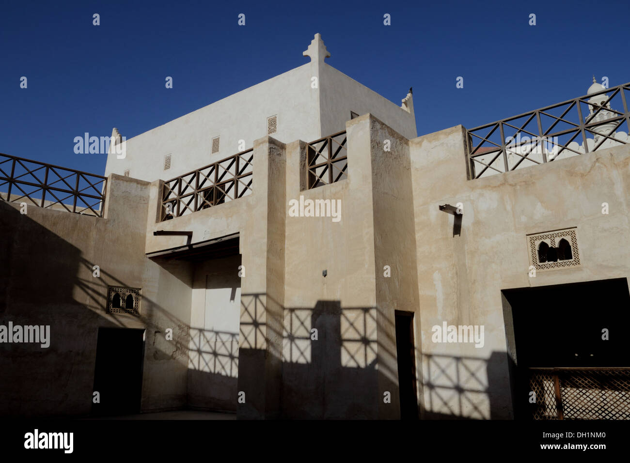 Beit cheikh Isa bin Ali chambre à Muharraq, sur le sentier des perles, Royaume de Bahreïn Banque D'Images