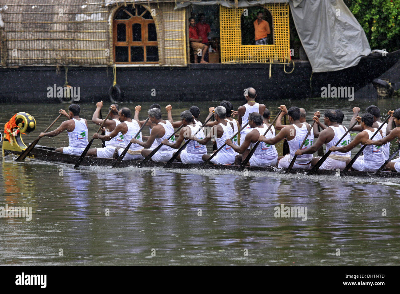 Boat Race Lac Punnamada Kerala Inde Alleppey Banque D'Images