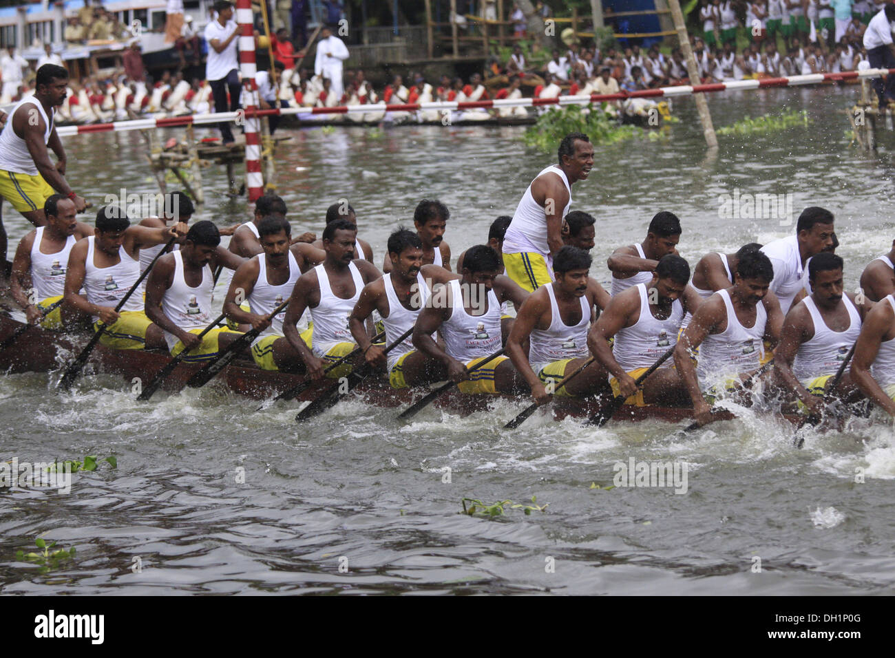 Boat Race Lac Punnamada Kerala Inde Alleppey Banque D'Images