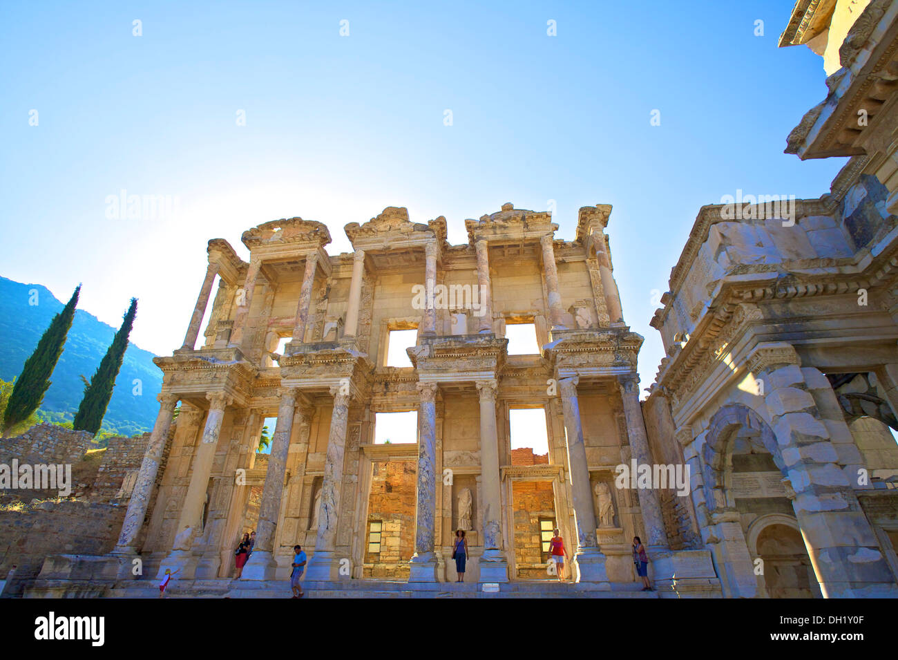 Bibliothèque de Celsus, Ephèse, Turquie, Asie Banque D'Images
