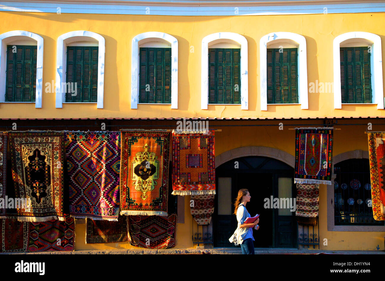 Boutique de tapis, Pergame, Turquie, Asie Banque D'Images