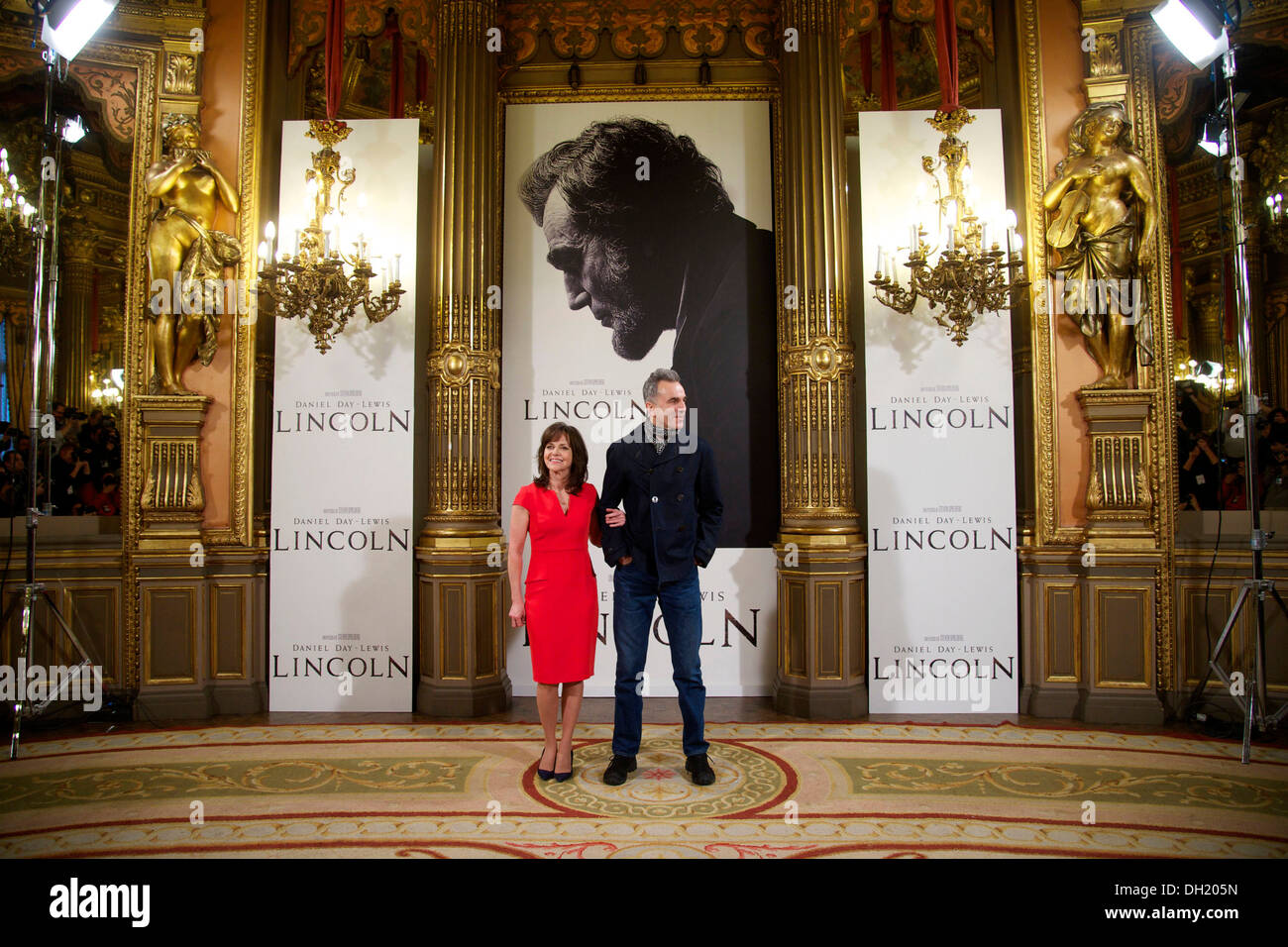 Acteur irlandais Daniel Day-Lewis et Sally Field Banque D'Images