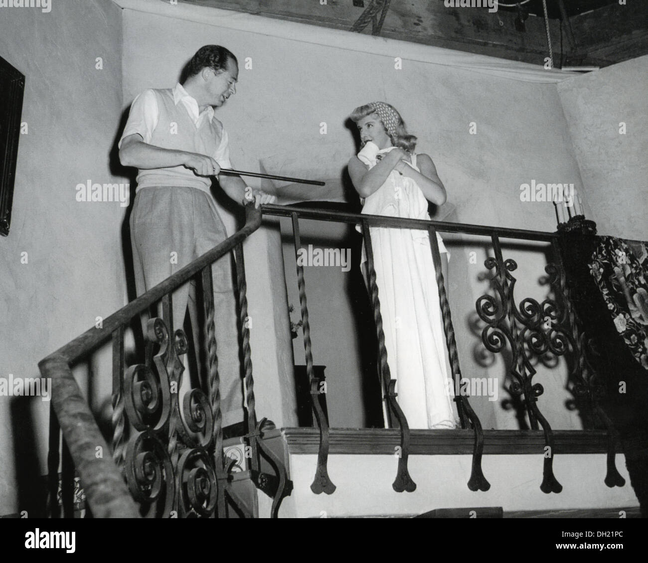DOUBLE INDEMNITÉ 1944 Paramount film avec Billy Wilder producteur direction Barbara Stanwyck Banque D'Images
