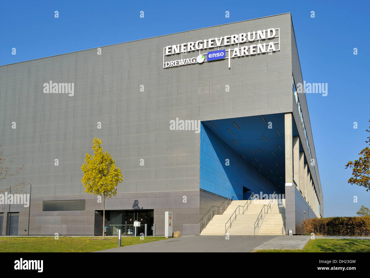 EnergieVerbund Arena, lieu de sport, Dresde, Saxe Banque D'Images