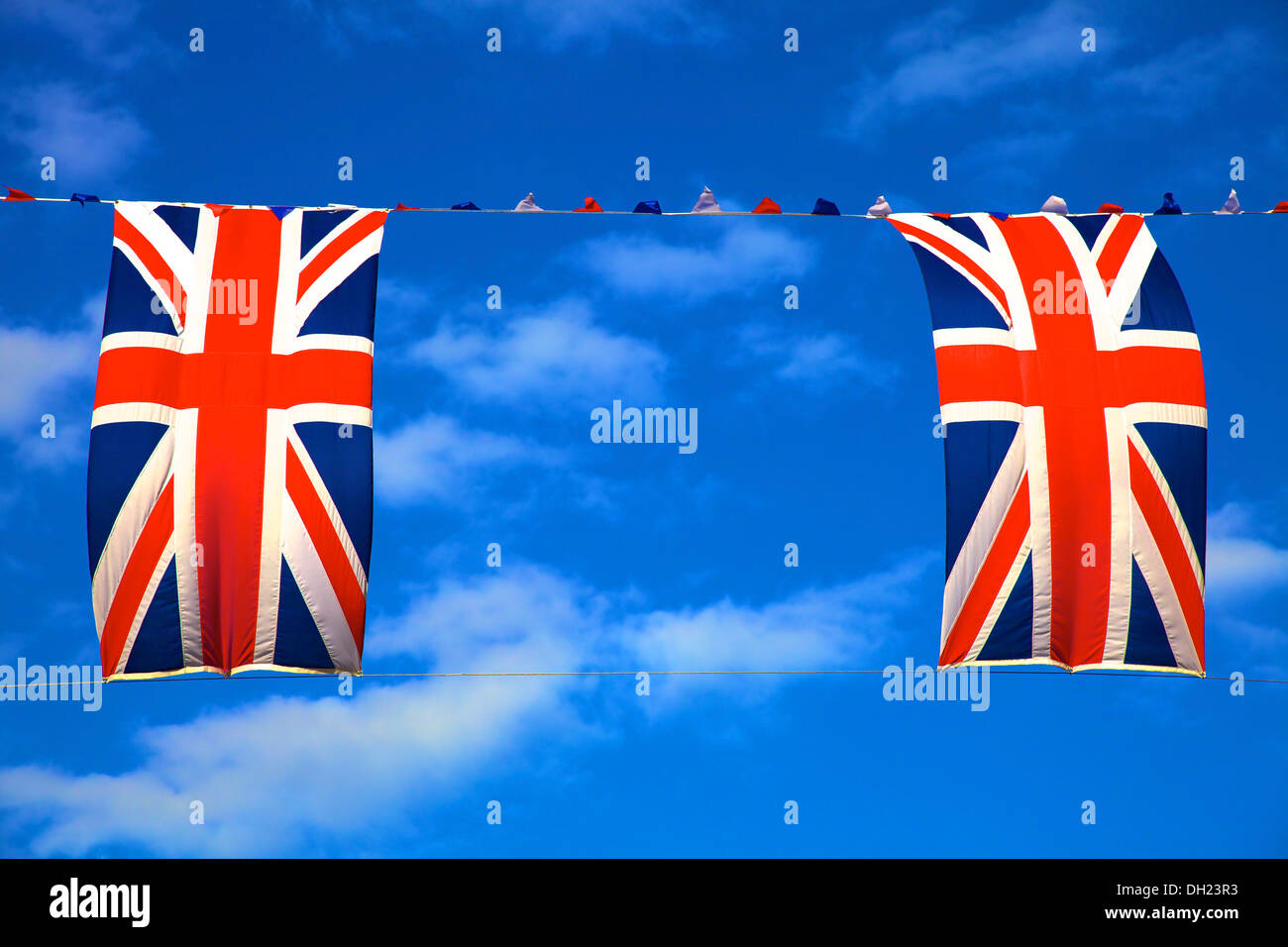 Union Jack Flag, Angleterre Banque D'Images