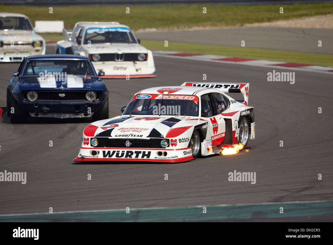 Renaissance de la German Racing Championship, Peter Zakowski au volant d'une Ford Capri Zakspeed construit en 1981 Turbo Banque D'Images