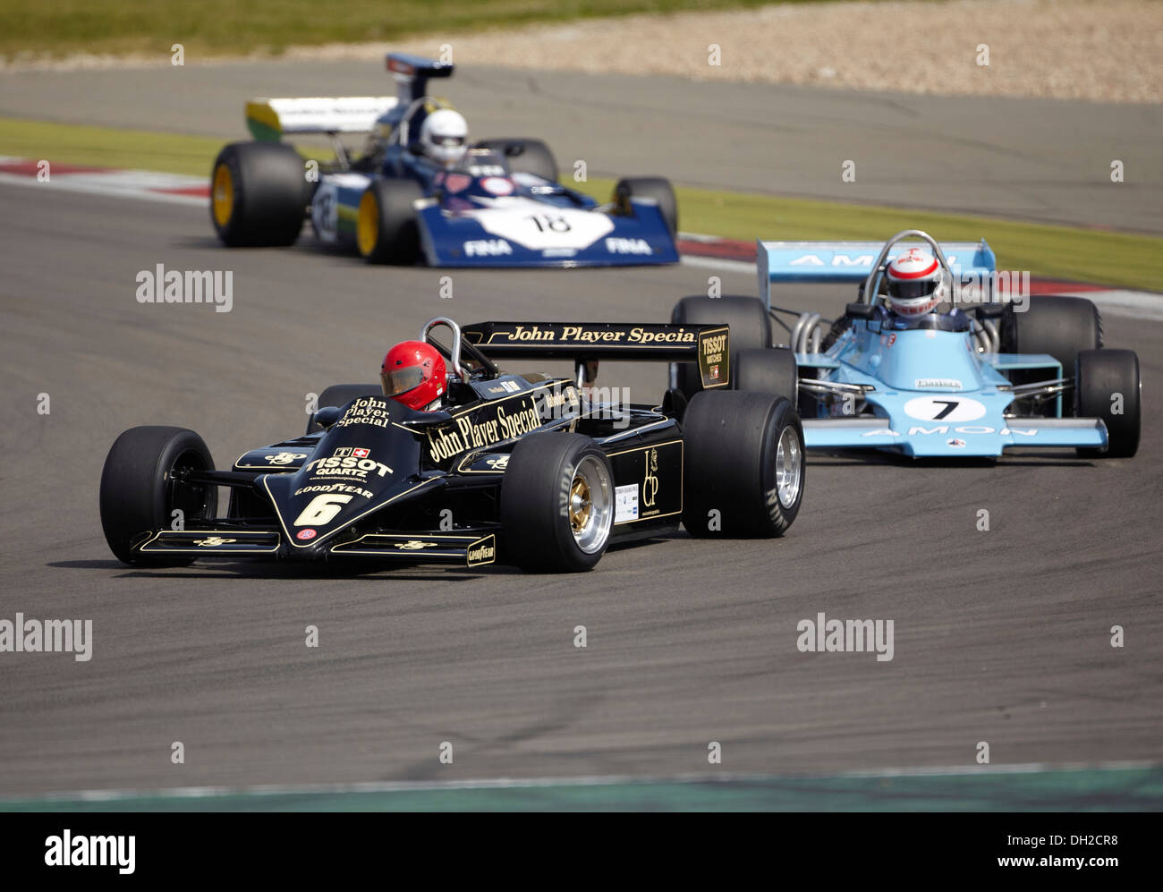 Formule 1 historiques, Nico Bindels, LUX, au volant d'une Lotus 87B3 construit en 1981, l'AVD-Oldtimer-Grand Prix 2012, Nurburgring race track Banque D'Images