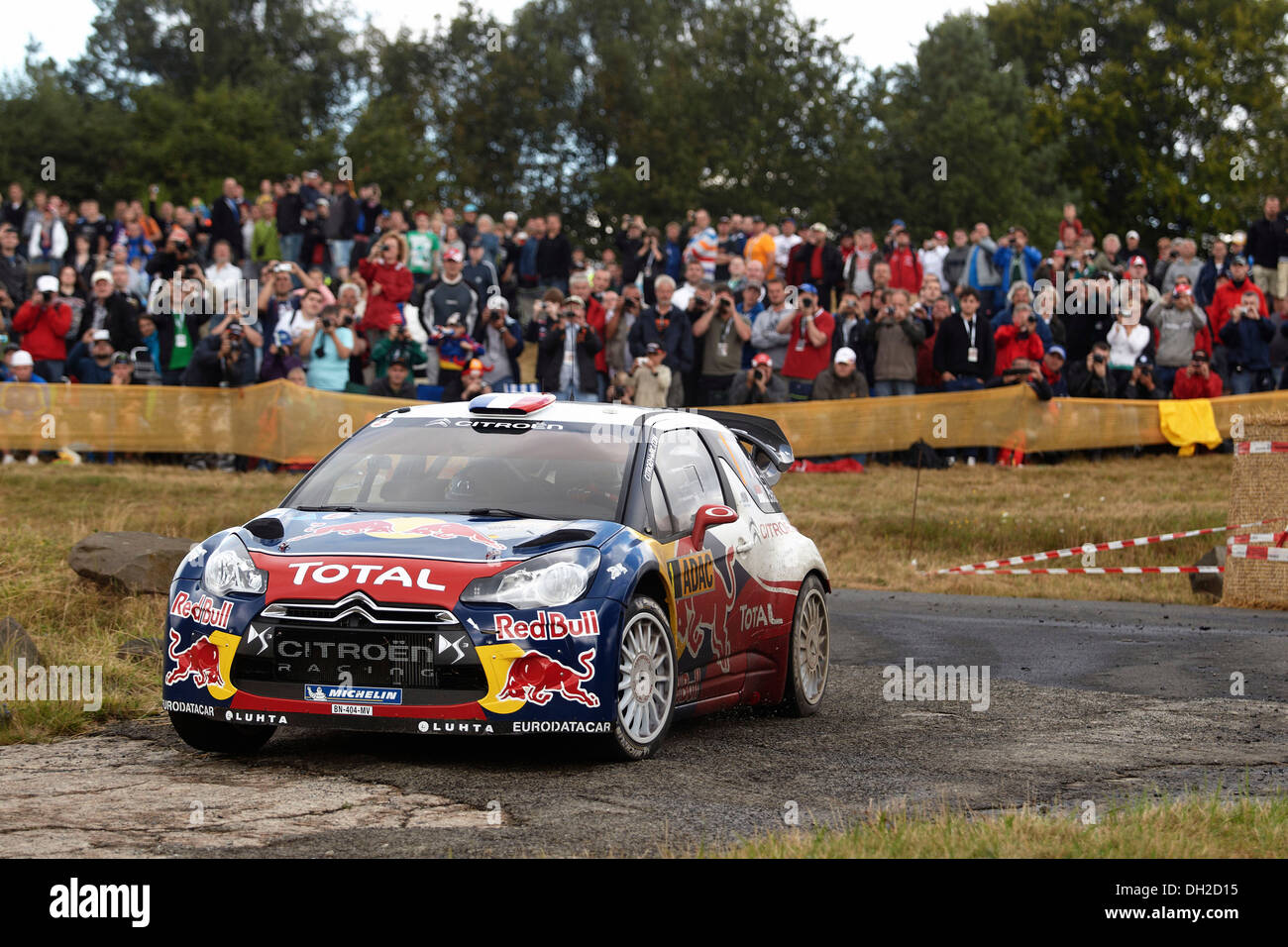 ADAC Rally Deutschland, spéciale, Baumholder zone d'entraînement militaire, Sébastien Loeb, FRA, et Daniel Elena, AGC Banque D'Images