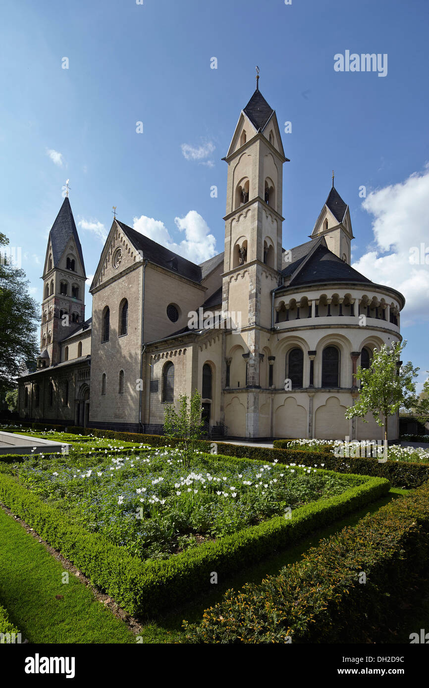 Basilique de St Castor à Coblence, Coblence, Rhénanie-Palatinat, Allemagne Banque D'Images