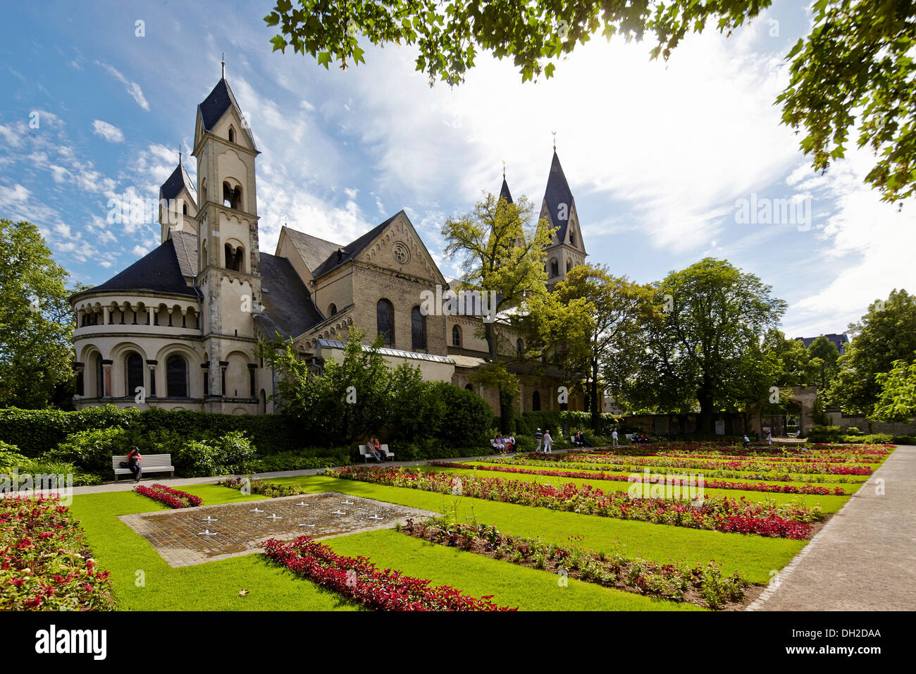 Basilique de Saint Castor, Koblenz, Rhénanie-Palatinat, Allemagne Banque D'Images