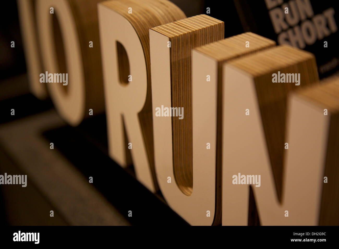 Inscrivez-run, nike store, Chicago IL. Banque D'Images