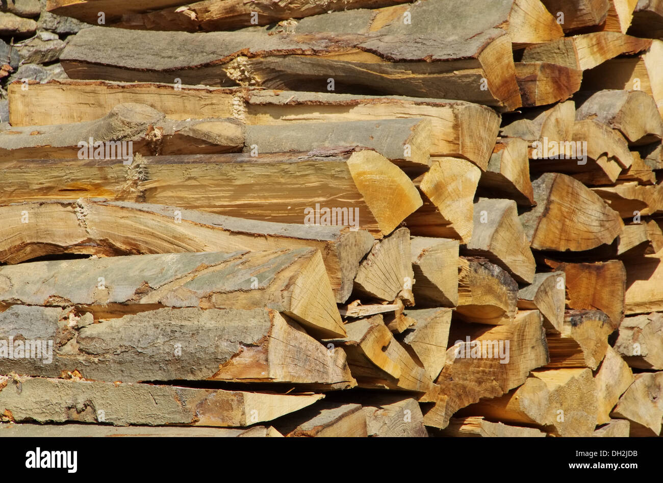 Holzstapel - pile de bois 40 Banque D'Images