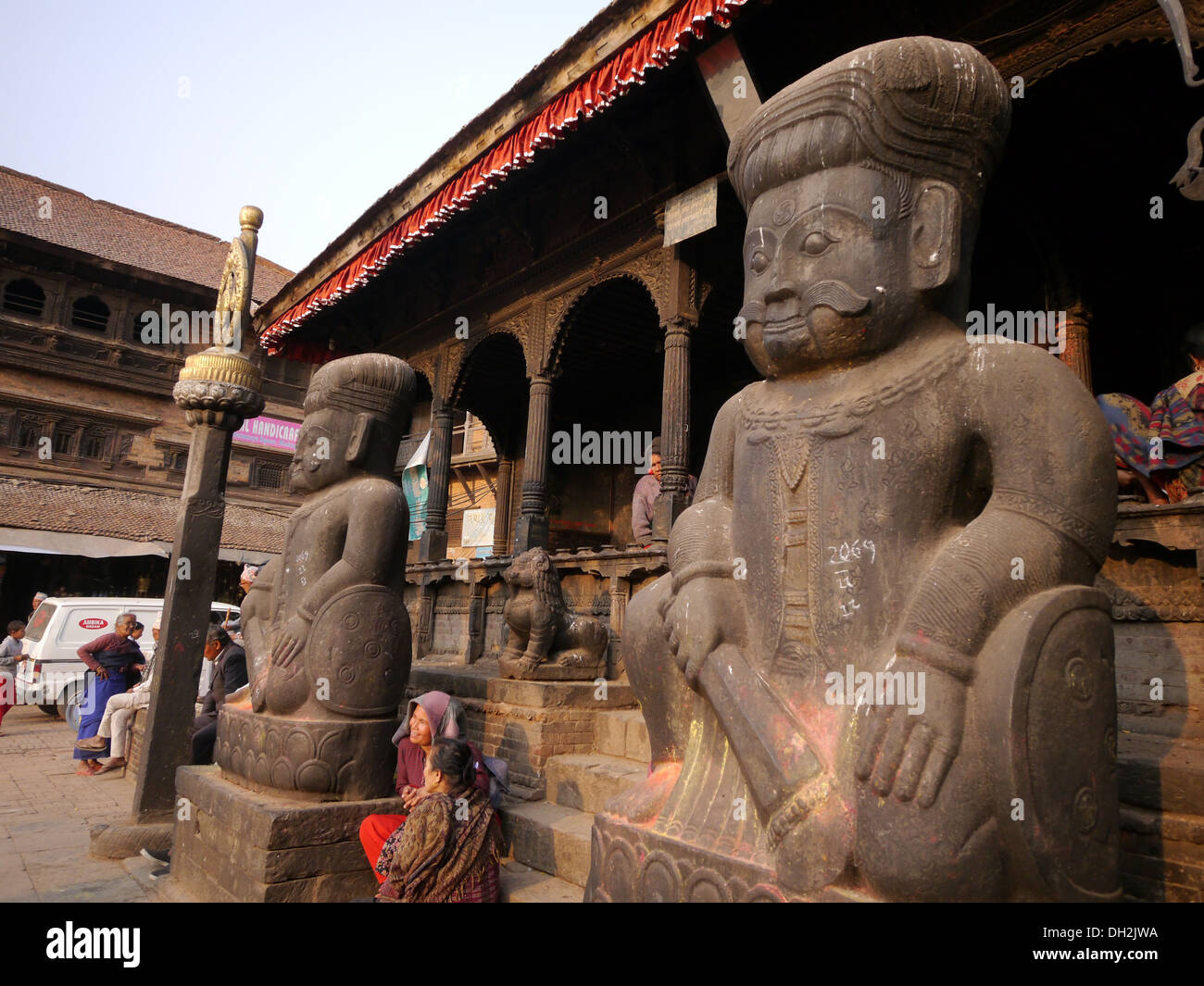 Bhimsen temple hindou, Bhaktapur, Vallée de Katmandou, Népal Banque D'Images