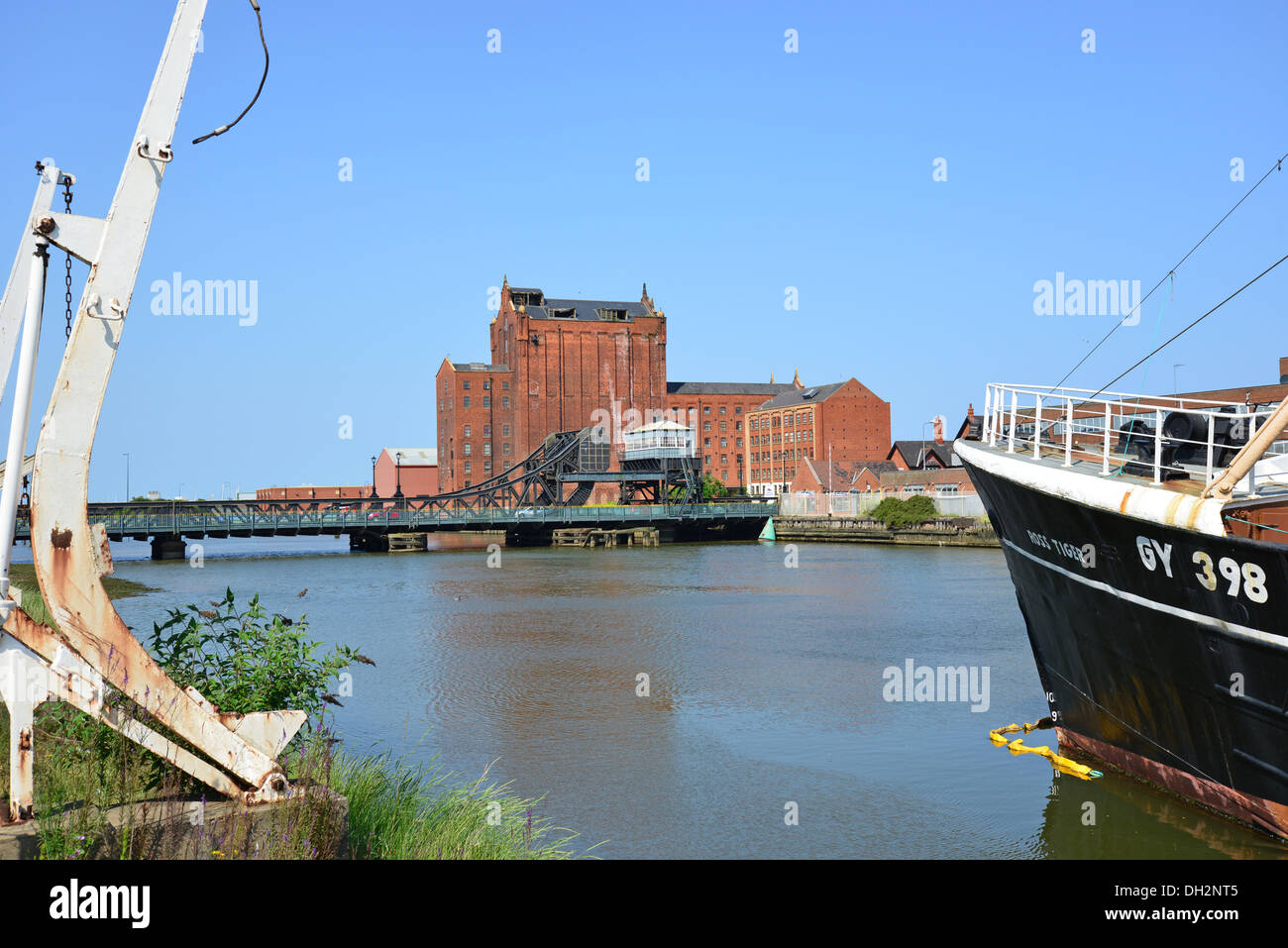 Alexander Dock à Grimsby Docks, Grimsby, Lincolnshire, Angleterre, Royaume-Uni Banque D'Images