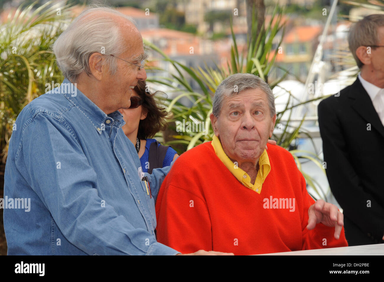 66ème édition du Festival du Film de Cannes : Jerry Lewis et Michel Legrand le 2013/05/23 Banque D'Images