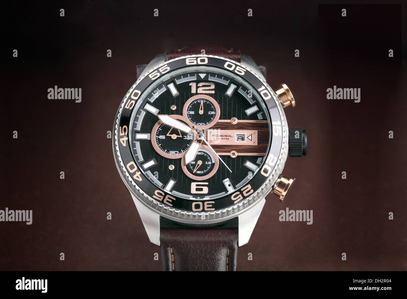 Fossil Watch , montre de poignet , montre pour hommes , montre de créateur de mode , Banque D'Images