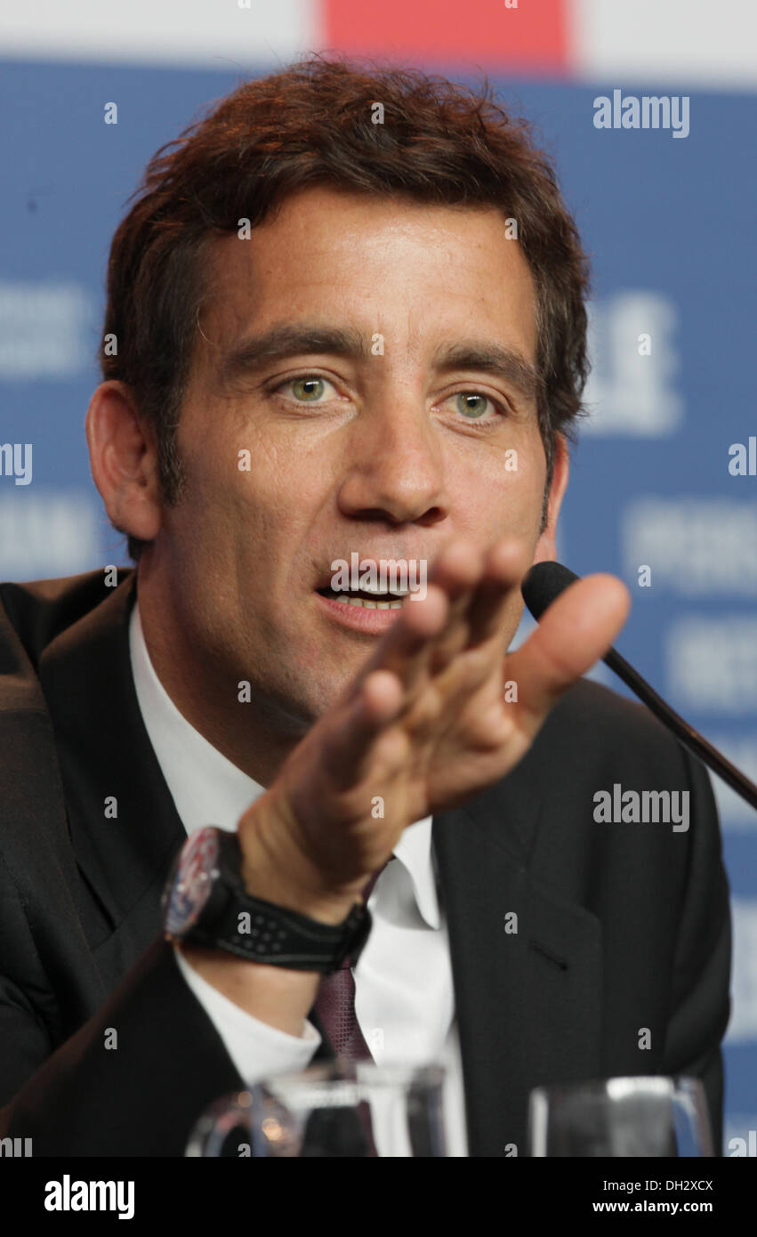Au cours de l'acteur Clive Owen photocall et conférence de presse à l'occasion du film 'l'International' le 5 février en 2009 lors de la 59e Berlinale à Berlin. Banque D'Images