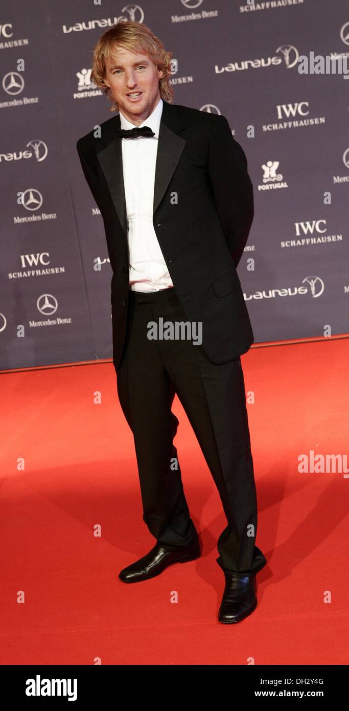 Owen Wilson à la 6e de la Laureus Sports Awards au Portugal. Banque D'Images