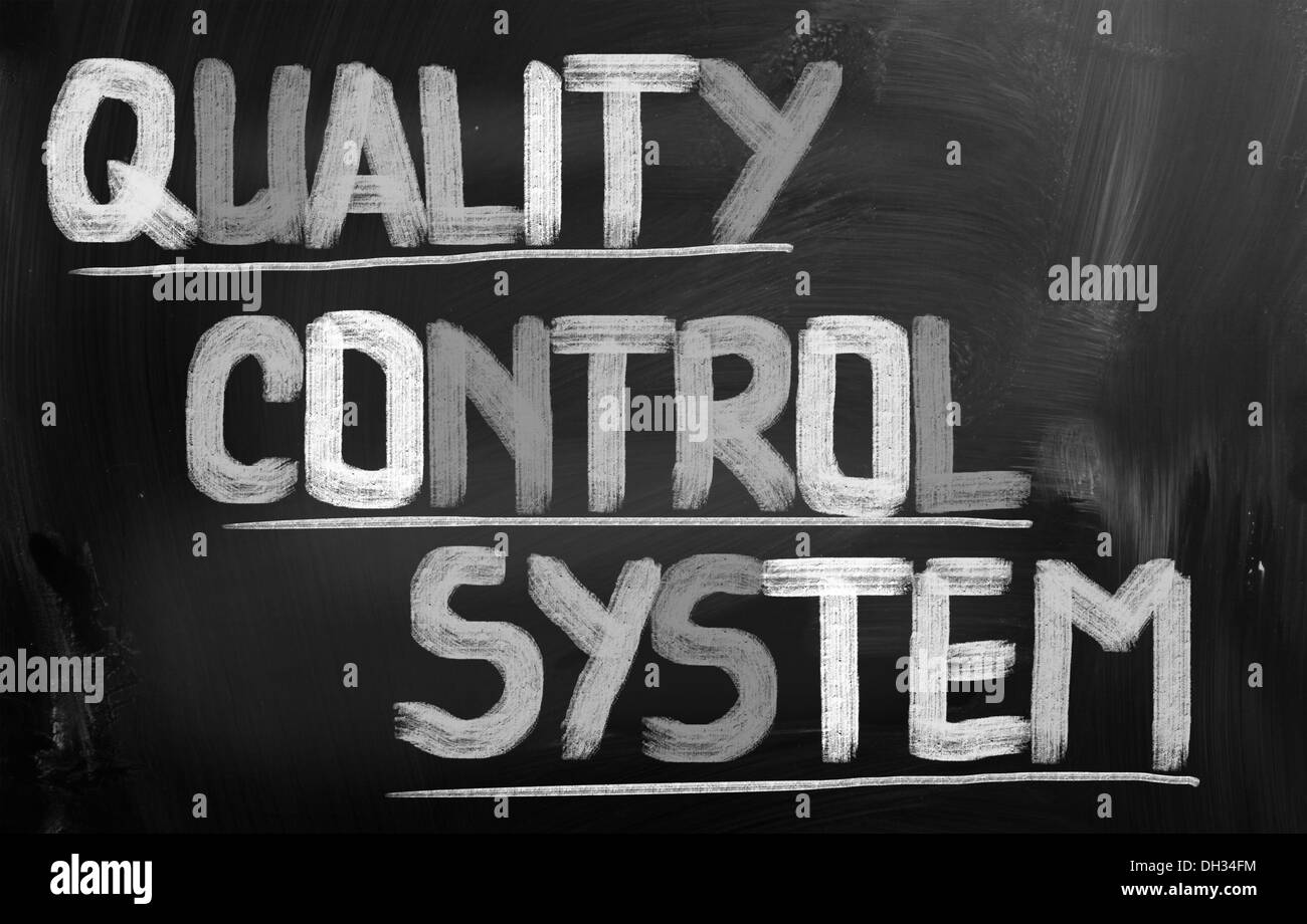Système de contrôle de qualité Concept Banque D'Images