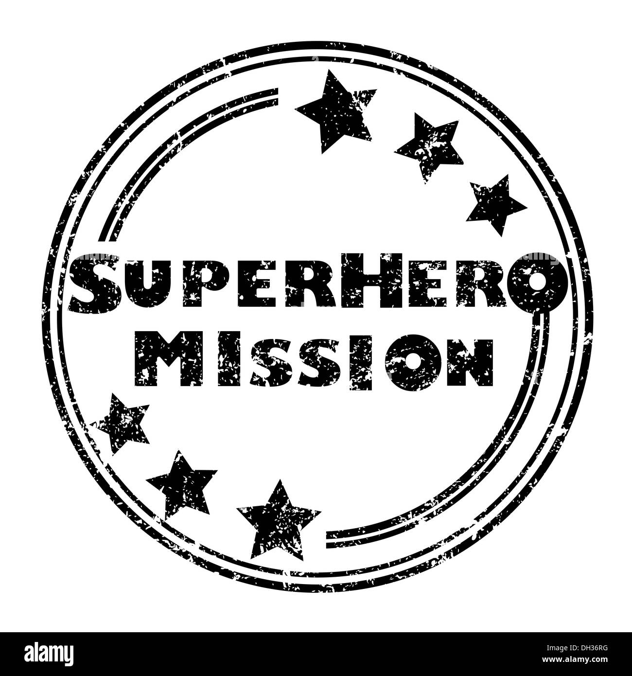 Mission de super-héros Banque D'Images