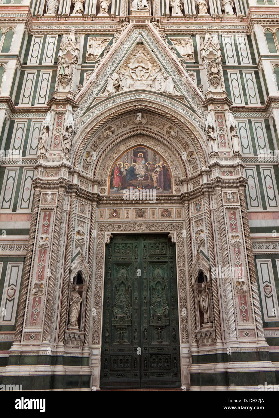 Firenze Duomo et ses images iconiques et portes Banque D'Images
