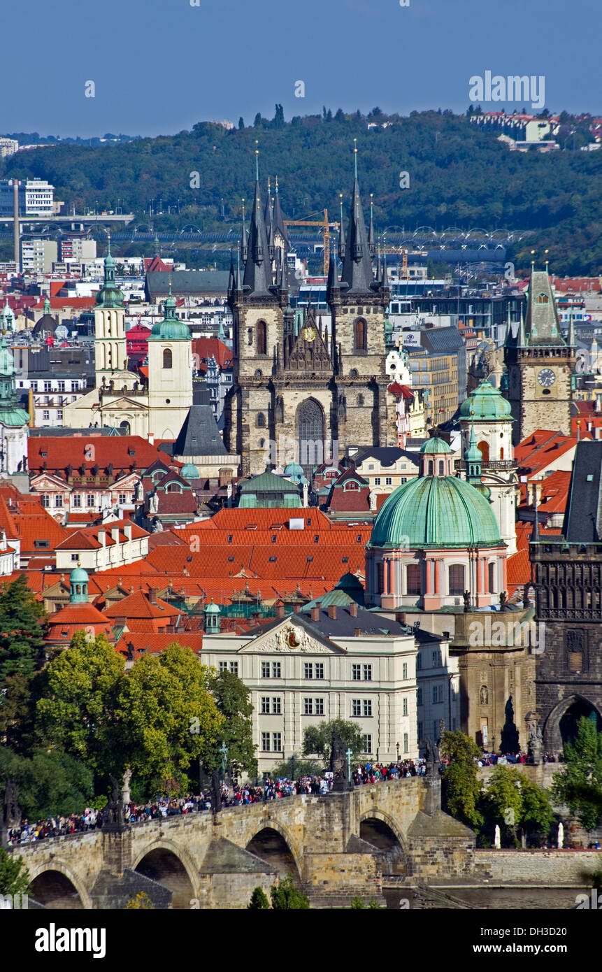 La capitale, Prague, République Tchèque Banque D'Images