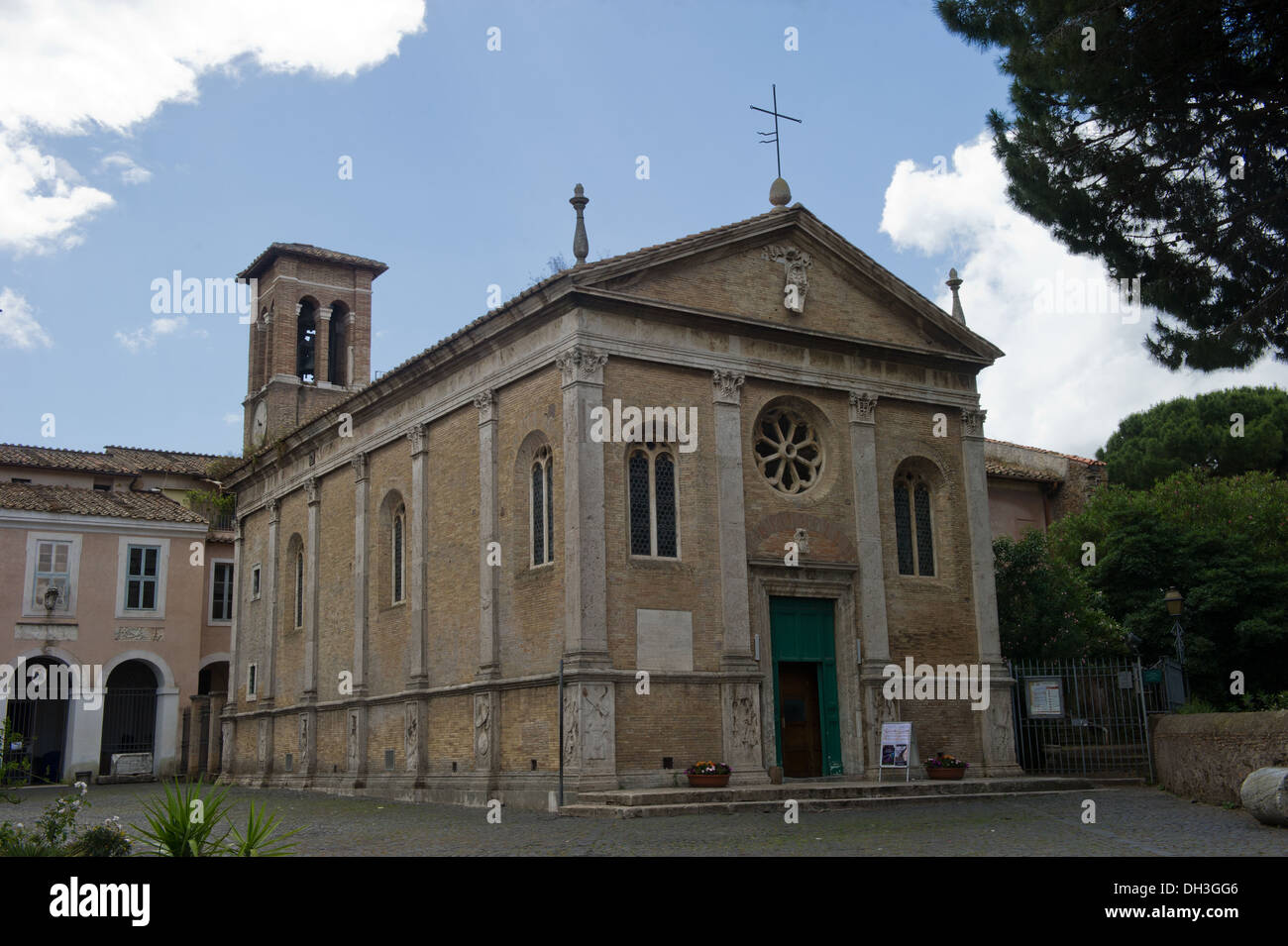 L'Italie. Europa. Le Latium. Roma Ostia antique château Pape Giulio II Banque D'Images