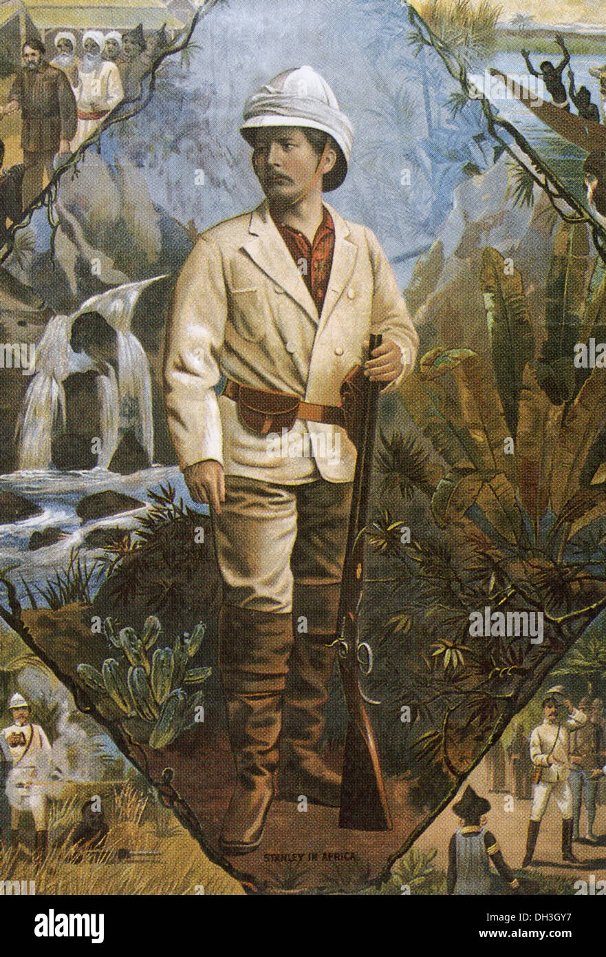 HENRY Morton Stanley (1841-1904) Journaliste et explorateur de l'Afrique de Gallois Banque D'Images
