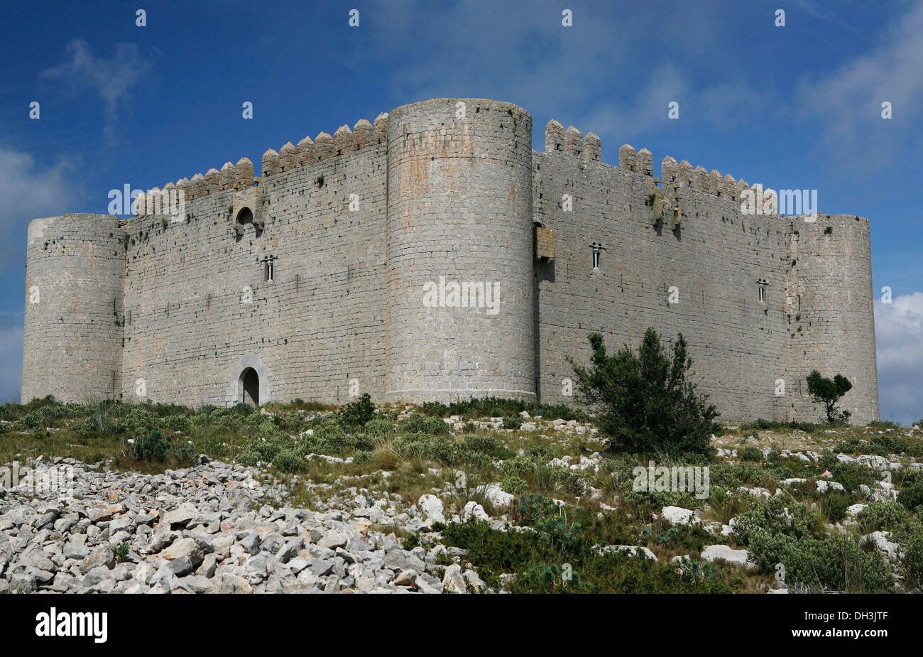 El Castell del Montgri, forteresse, Torroella de Montgri, Catalogne, Espagne, Europe Banque D'Images