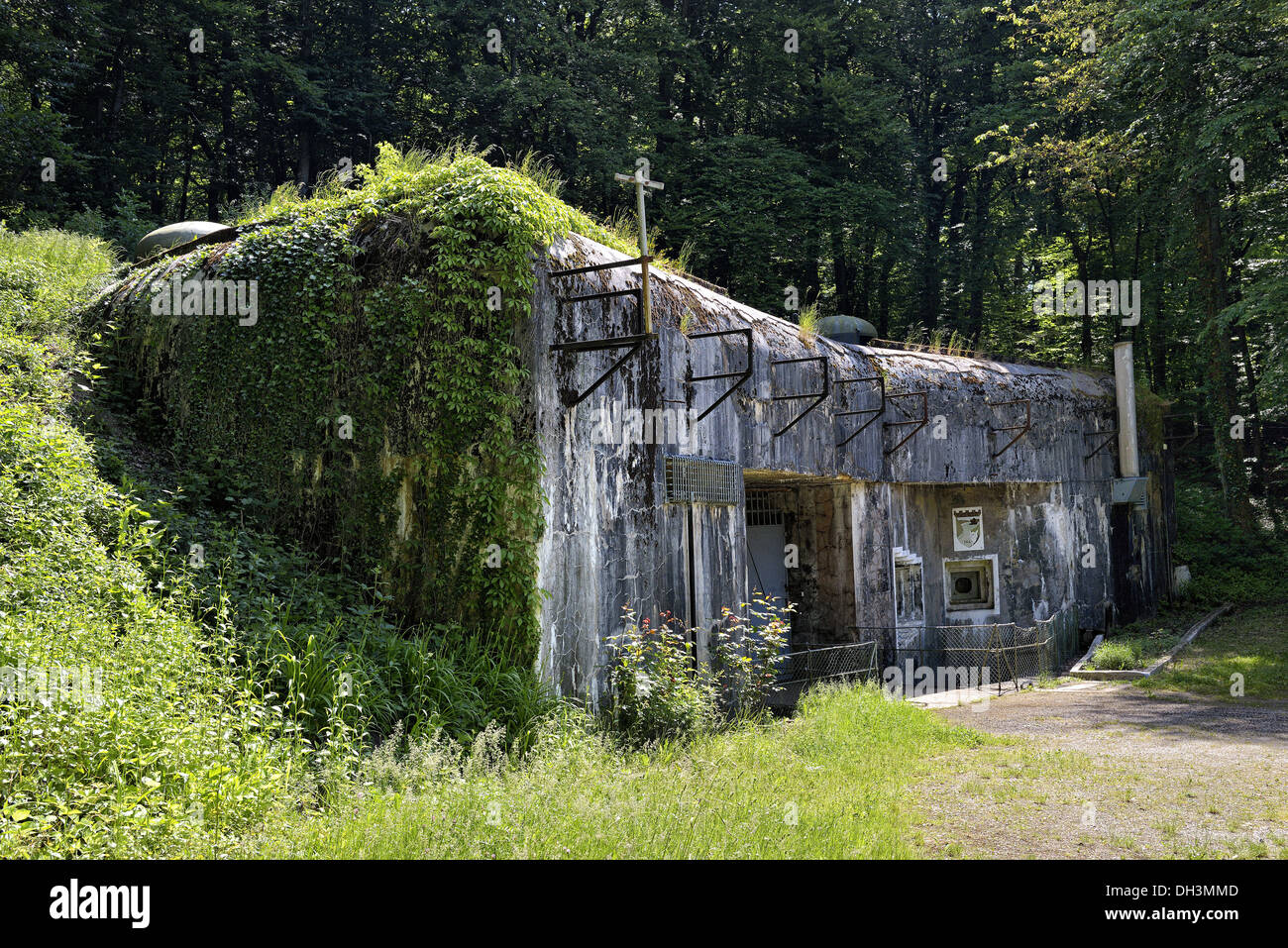 Travail Michelsberg, ligne Maginot. Banque D'Images