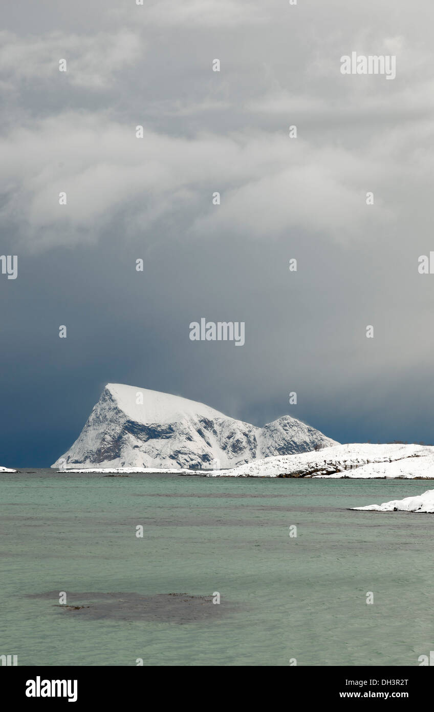 Paysage norvégien.Au-dessus du cercle polaire. Sommarøy Banque D'Images