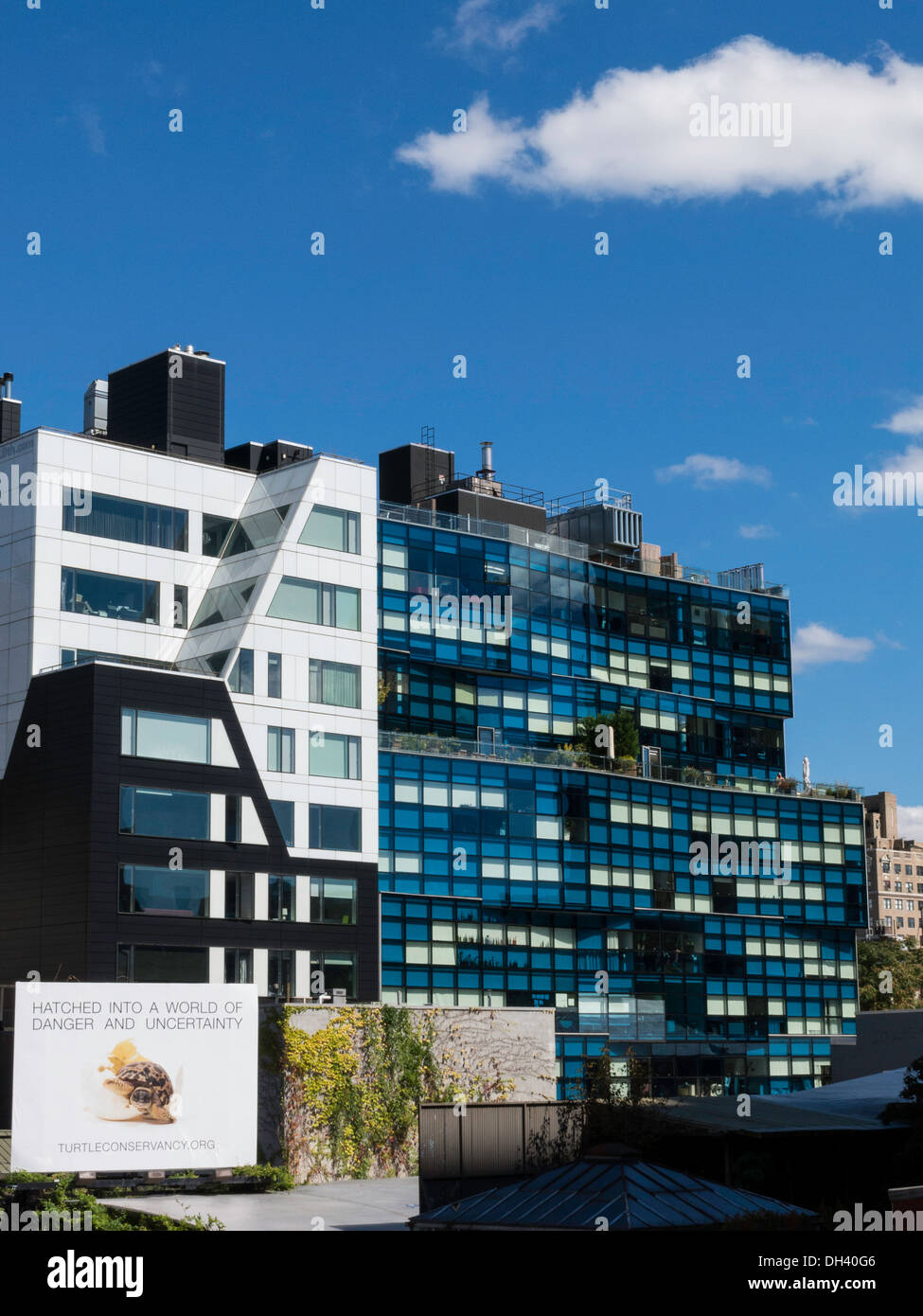 Chelsea à l'Ouest et de l'abattage des quartiers le parc High Line, NYC Banque D'Images