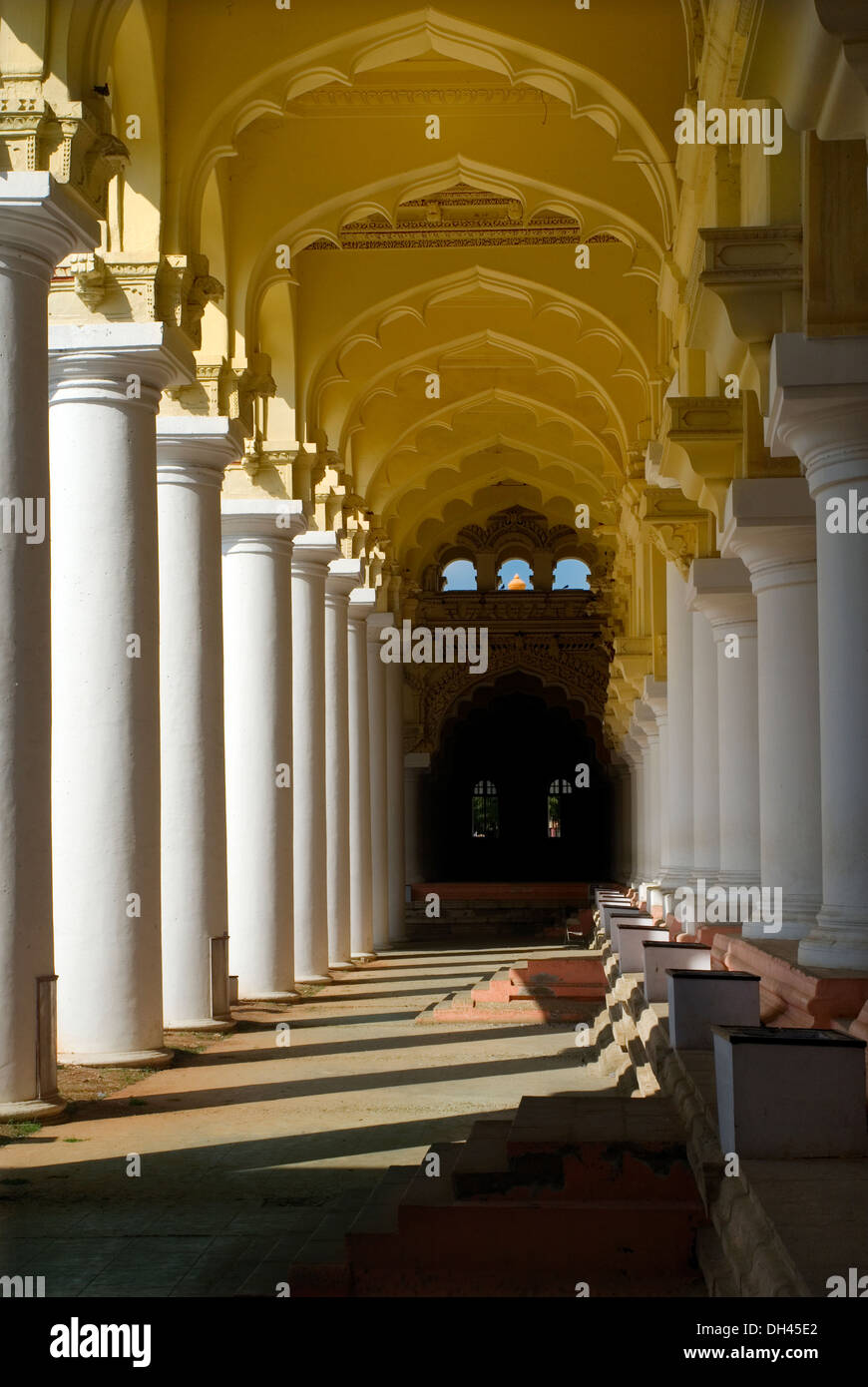Palais Thirumalai Nayakkar; Palais Thirumalai Nayak; Palais Thirumalai Nayak; architecture dravidienne; Madurai; Tamil Nadu; Inde; Asie; Asie Banque D'Images