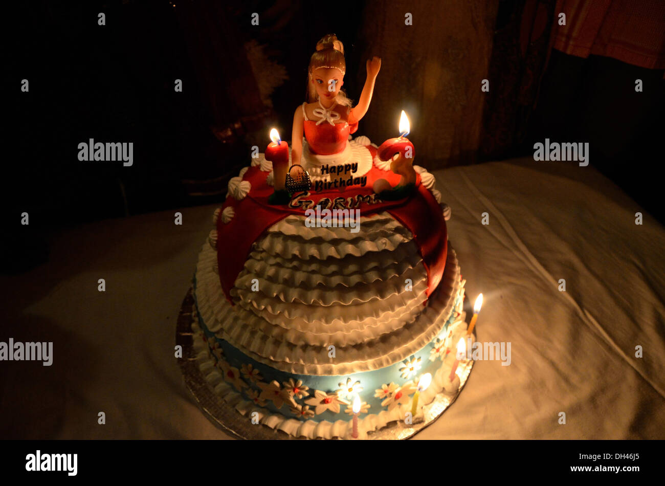 Gâteau d'anniversaire , jodhpur , rajasthan , inde , asie Banque D'Images
