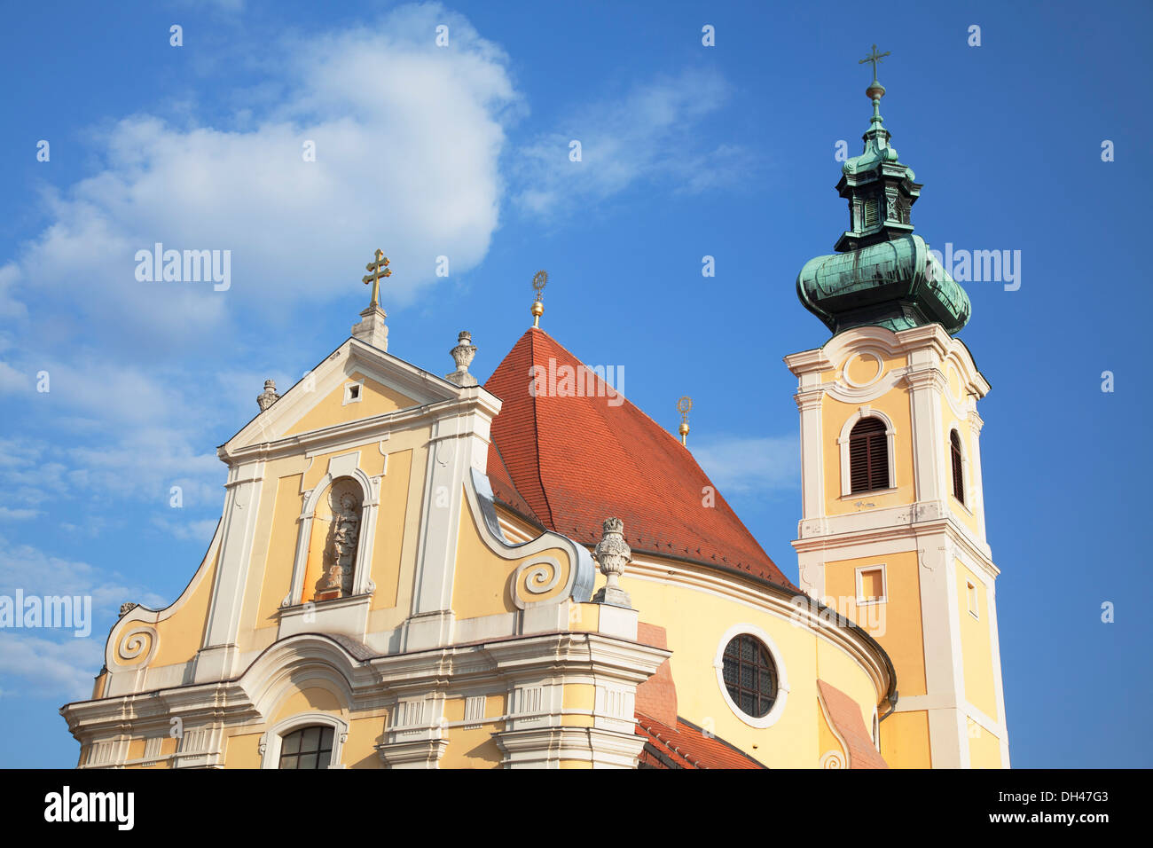 Église des Carmes, Gyor, Hongrie, Western Transdanubia Banque D'Images