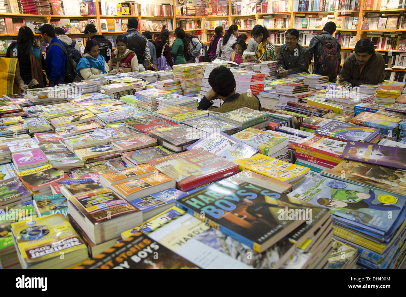 Foire exposition de livres livres en décrochage à Kolkata West Bengal India Banque D'Images