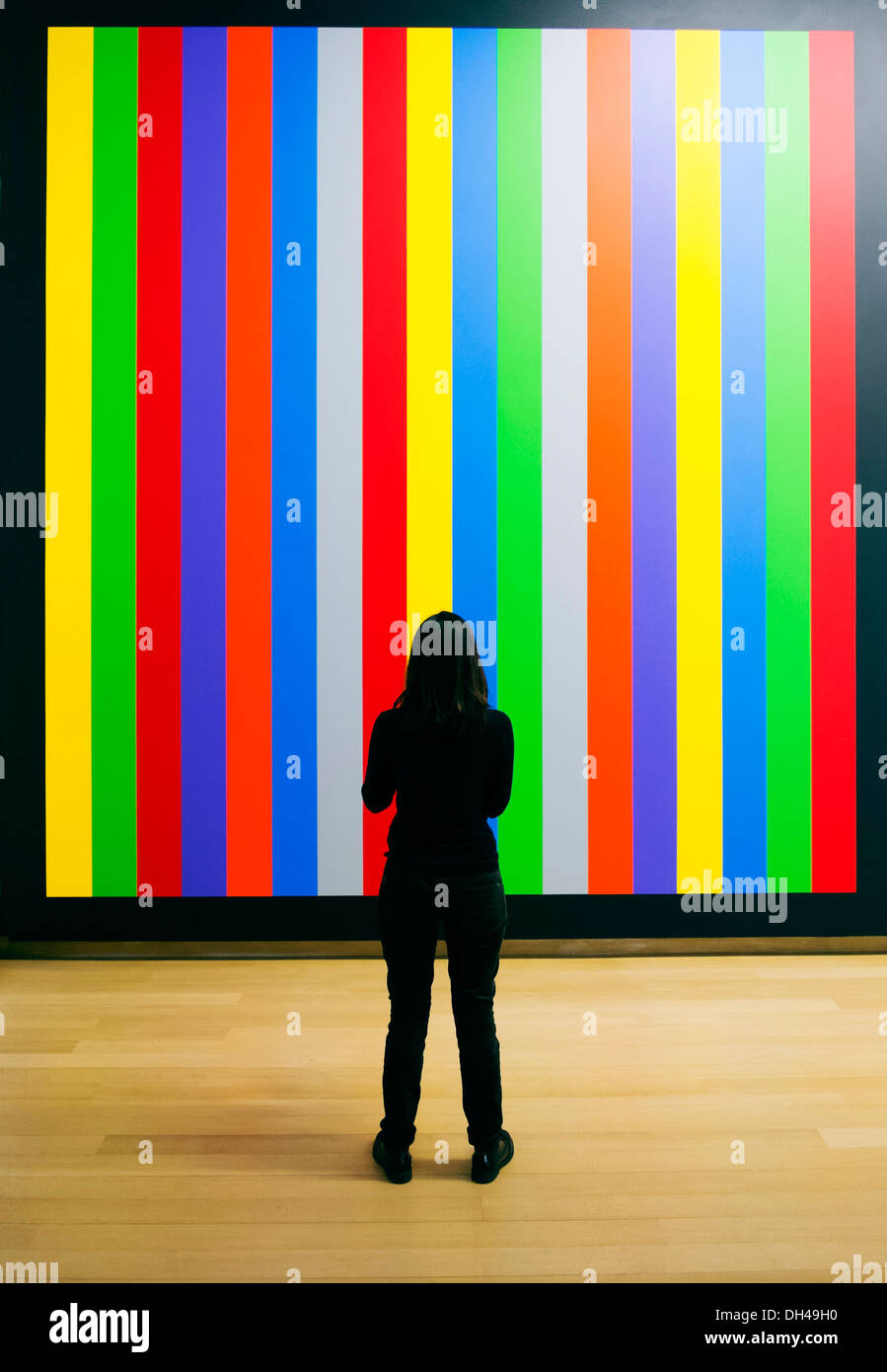 Mur Peinture Dessin # 1084 par Sol Lewitt au Stedelijk Museum à Amsterdam aux Pays-Bas Banque D'Images