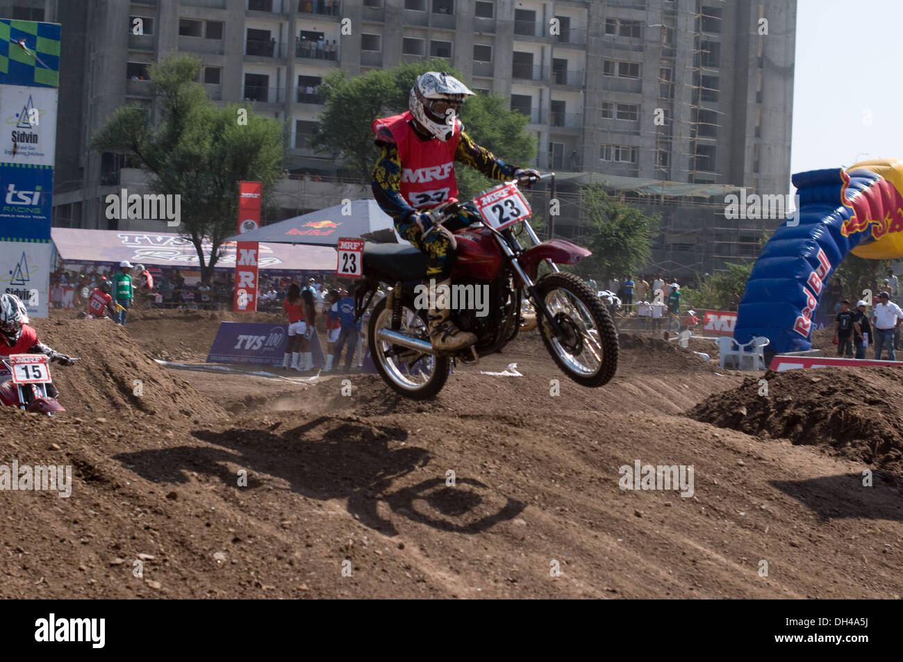 Motocross Bike Race Pune Maharashtra Inde Asie Dec 2011 NOMR et NOPR Banque D'Images
