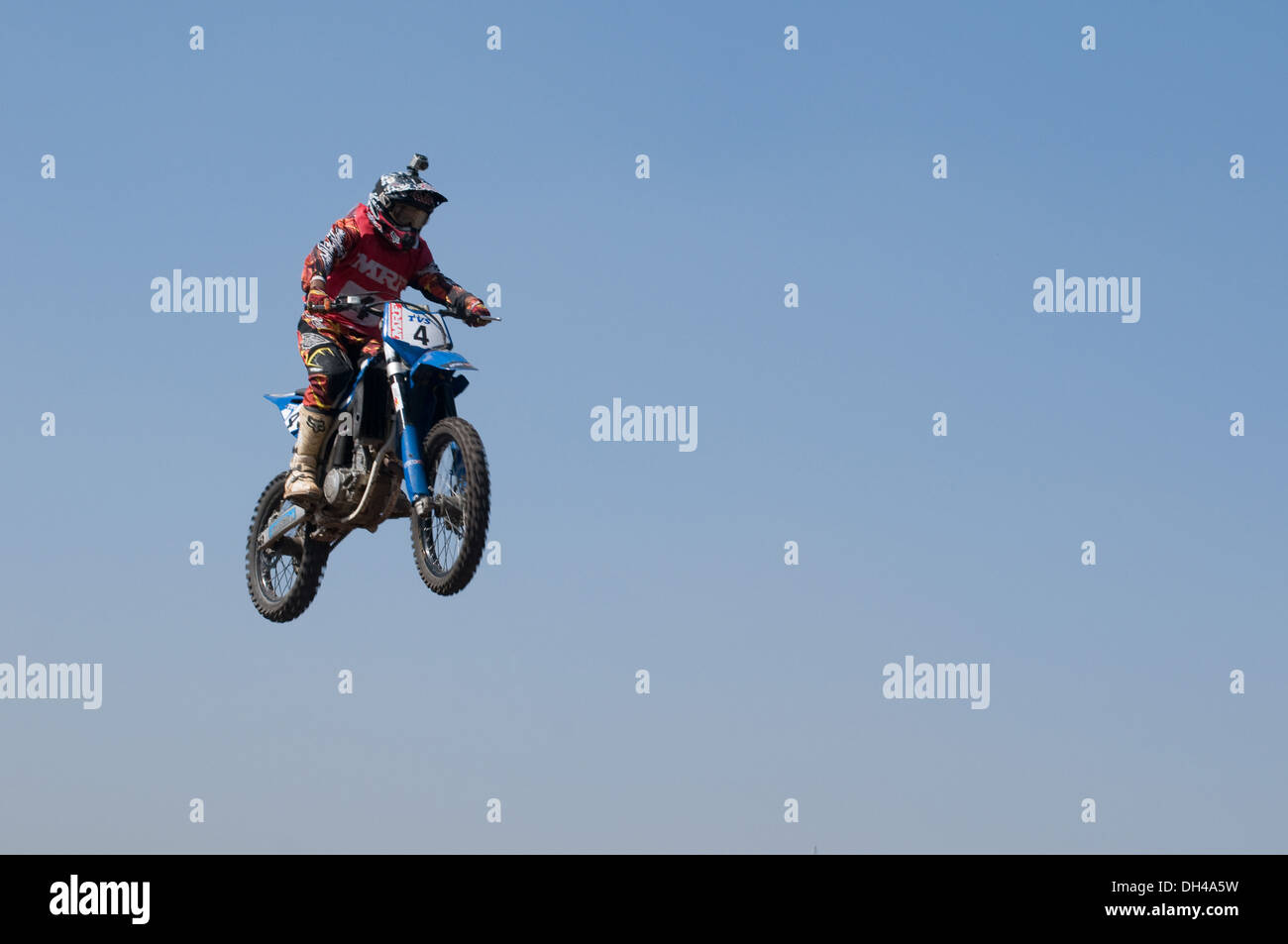 Motocross Bike Race Pune Maharashtra Inde Asie Dec 2011 NOMR et NOPR Banque D'Images