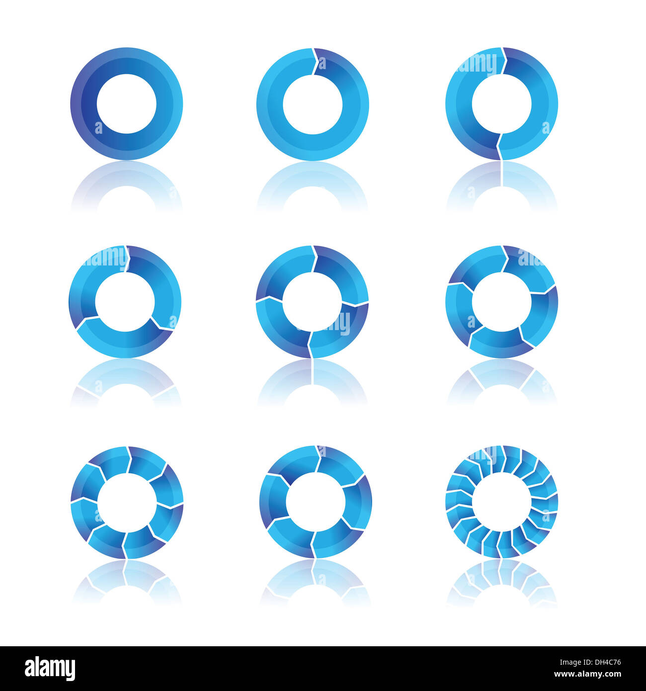 diagrammes de bleus Banque D'Images diagrammes de bleus Banque D'Images
