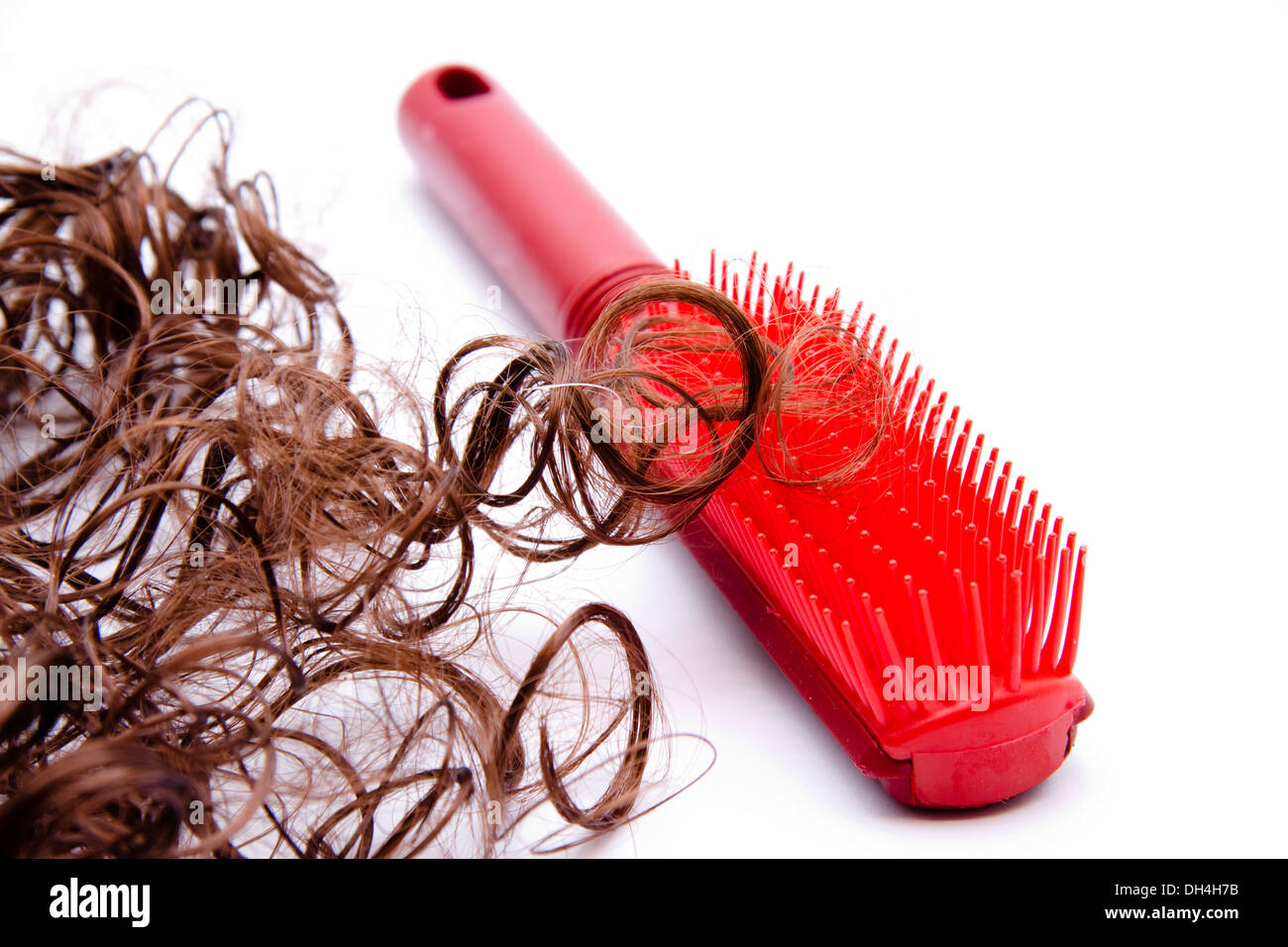 Brosse à cheveux écluses Banque D'Images