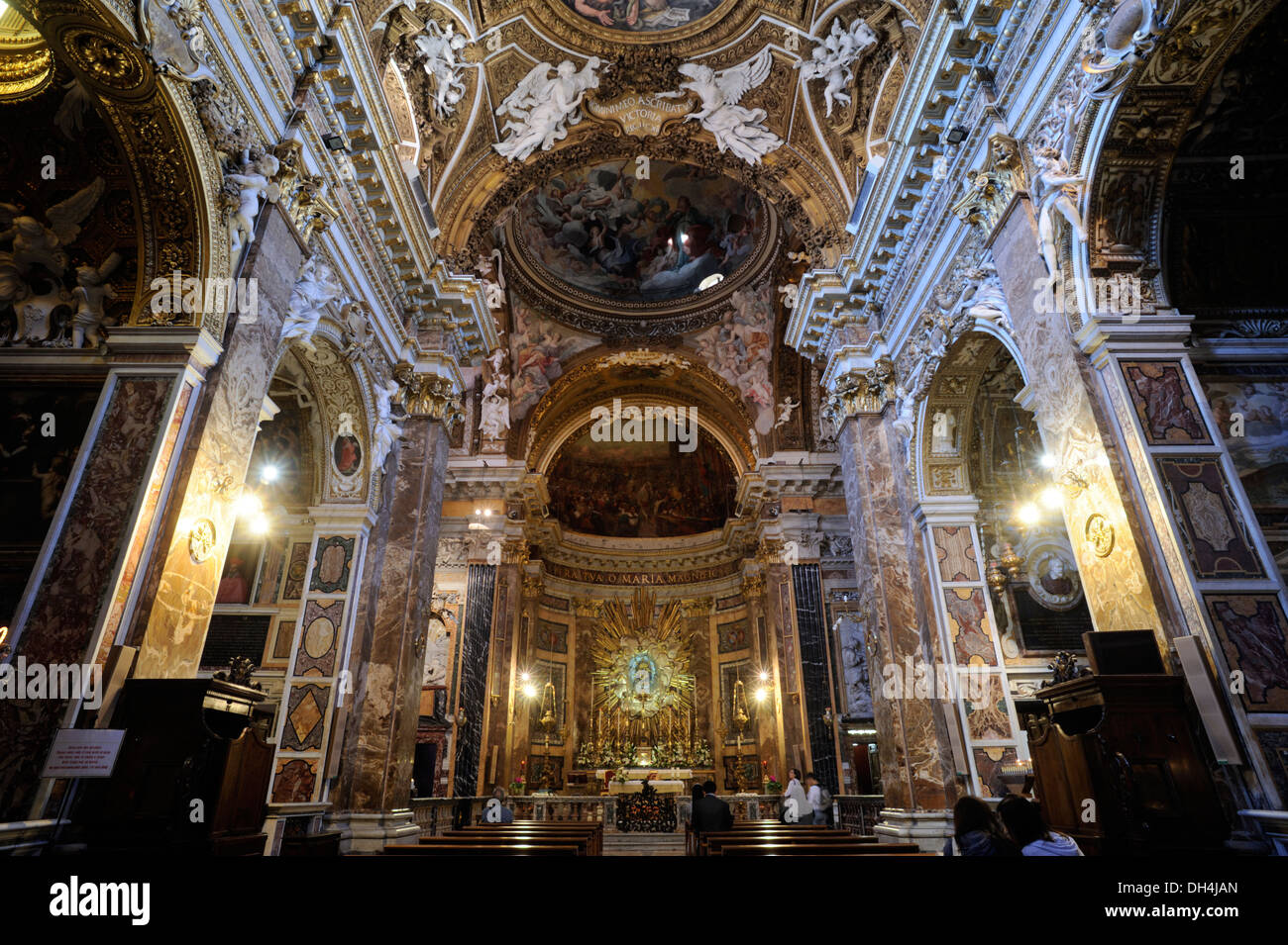 Italie, Rome, église Santa Maria della Vittoria (17e siècle) Banque D'Images
